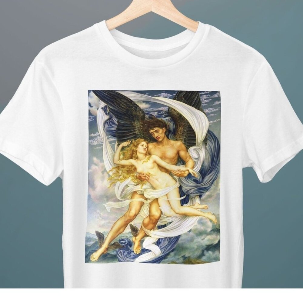 Boreas And Oreithyia Evelyn De Morgan 2025 Art Graphic Fan Unisex T-Shirt 90